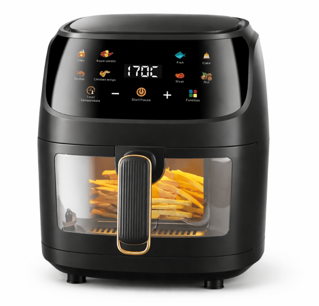 UB Friteuza fara ulei Air Fryer tip cuptor electric displat digital functie de coacere 8L